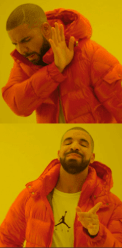 Disapproval vs approval: starting from scratch vs. getting a head start